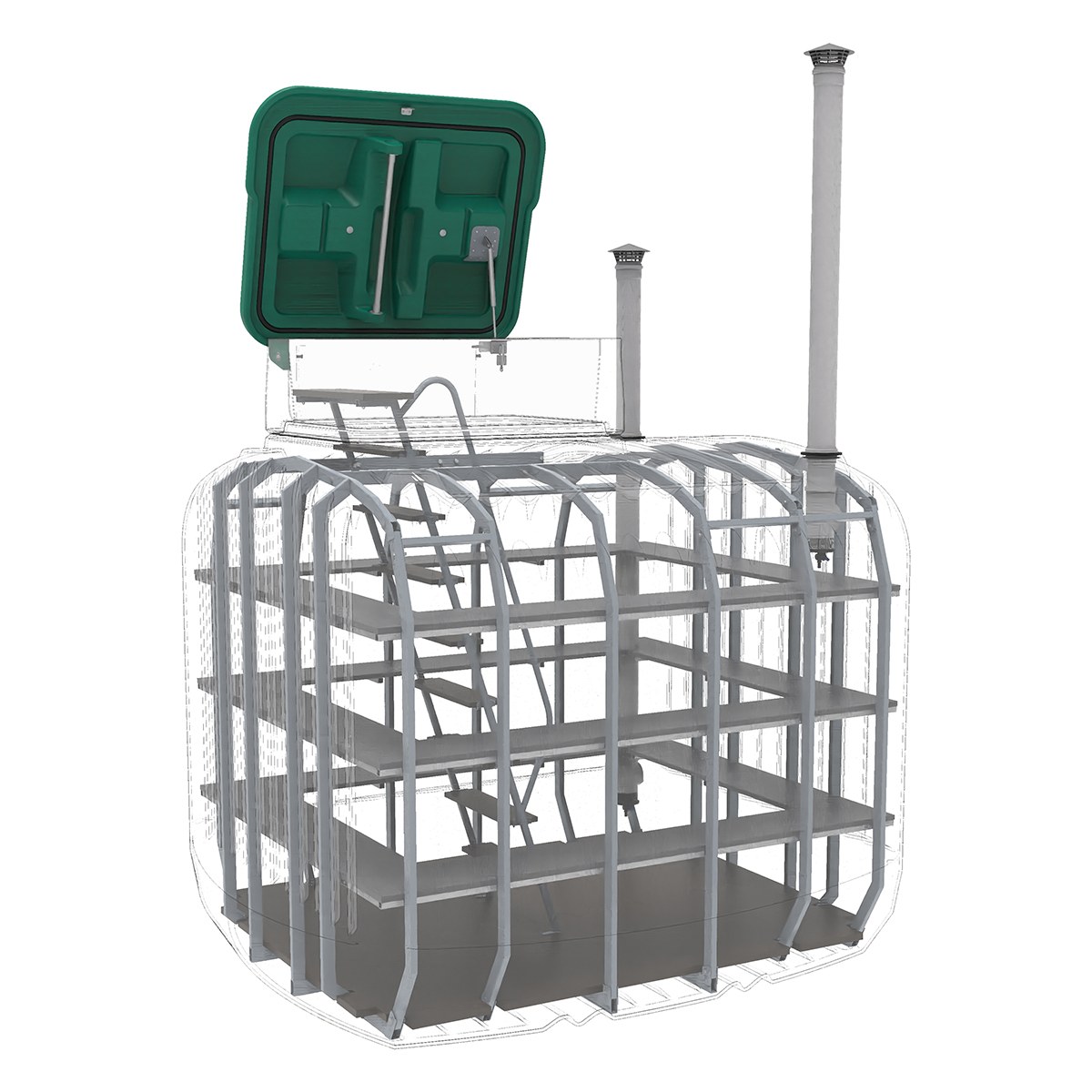 Rostok 8000 с открытой крышкой